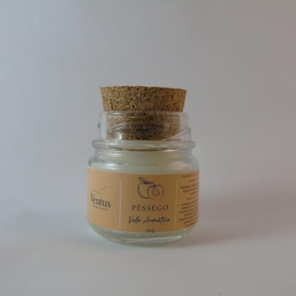 Mini Vela Aromática 30g - Pêssego