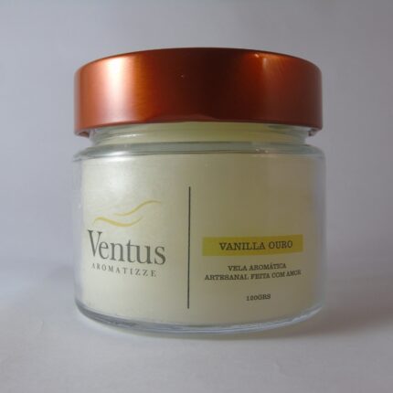 Vela Aromática 120g - Vanilla Ouro